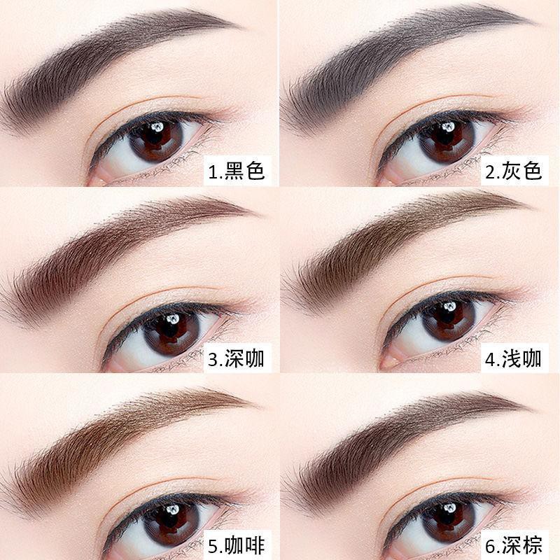 (hàng Mới Về) Bộ Thẻ Dán Lông Mày Chống Thấm Nước Và Mồ Hôi Kèm Cọ Tiện Dụng | BigBuy360 - bigbuy360.vn