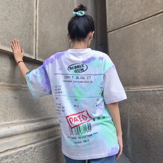 Áo Thun Tie-Dye hoá đơn by BUBBLE GUM STUDIO