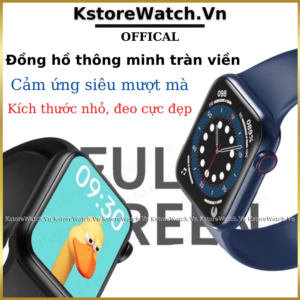 Đồng hồ thông minh Seri 7 nữ màu hồng đeo tay nhỏ mini 38mm 40mm giá rẻ pin trâu thay dây đẳng cấp