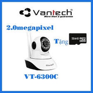 Camera ip hồng ngoại không dây vantech vt-6300c tặng thẻ nhớ 32g