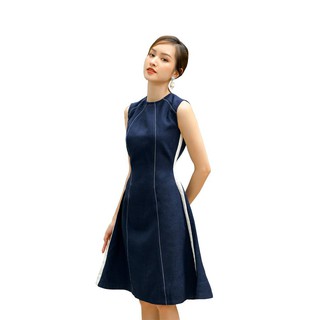 Olv - đầm xanh kiểu lana