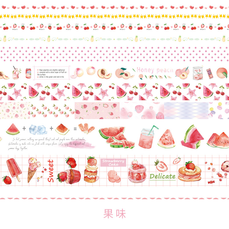 [Mã LIFE0803ALL giảm 10% đơn 0K] Set 10 Cuộn Băng Dính Nhiều Màu Sắc Đa Năng Tiện Dụng Trang Trí