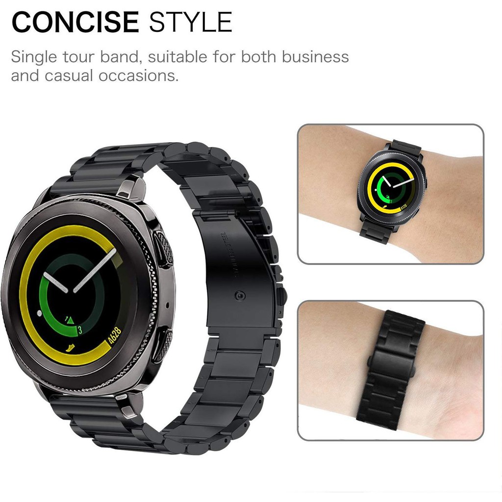 Dây đeo đồng hồ inox 20mm cho Samsung Galaxy Watch 42mm/ Gear S2 Classic/ Galaxy Watch Active/ Active 2