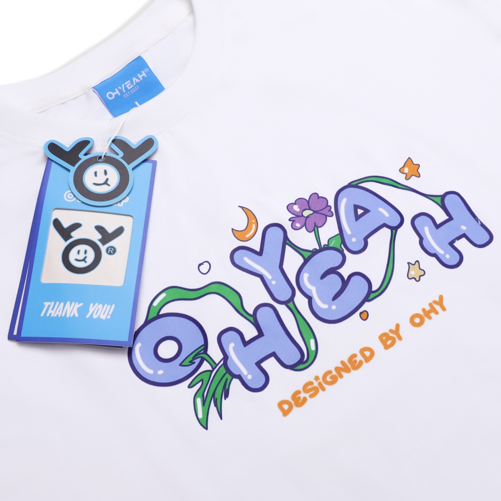 Áo thun tay lỡ OHYEAH phông Unisex nam nữ Premium Cotton oversize form rộng SLEEPOY