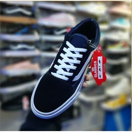 Giày Vans Navy Combi 100% Oldskool Chất Lượng Cao Cho Nữ