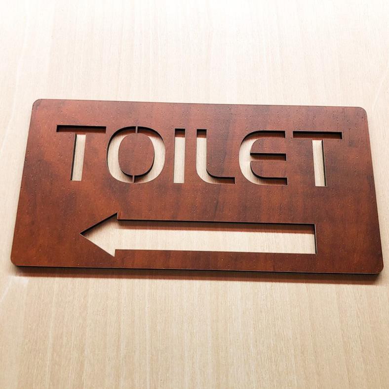 [ GIÁ SỐC ] Tranh gỗ treo tường -Bảng toilet, phòng vệ sinh,WC F10 -CRN - 01
