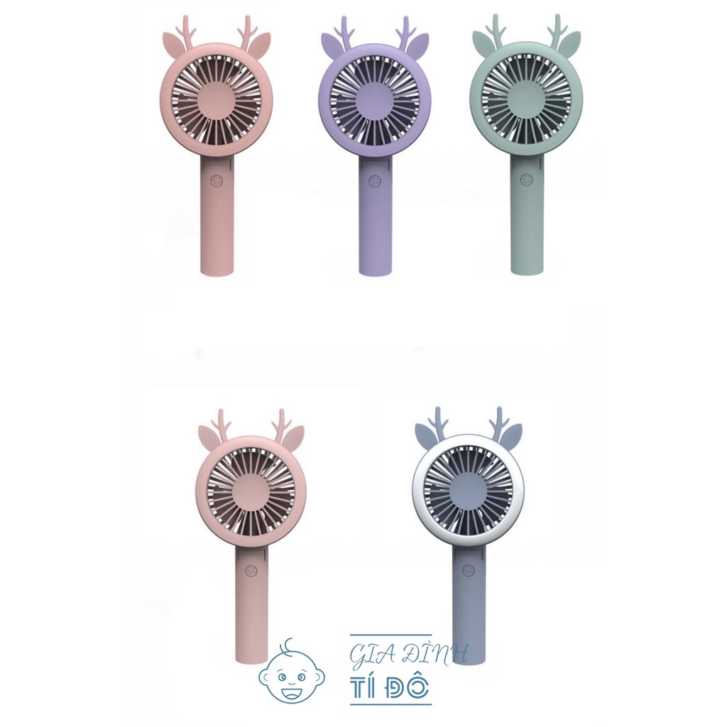 Quạt cầm tay mini IMEBOBO 3 Cấp Độ Gió Có Đèn Led | BigBuy360 - bigbuy360.vn