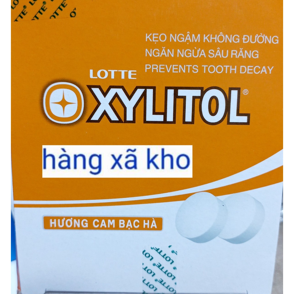 Viên ngậm không đường lotte xylitol 3 vị , 20,88 g hũ, hsd.30/3/24