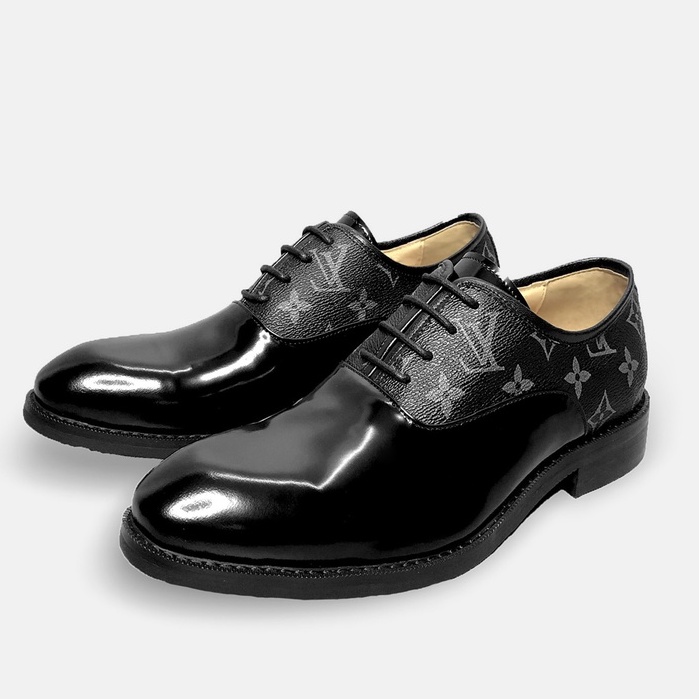 Giày Tây Louis Vuit.ion Sepatu Pantofel Pria