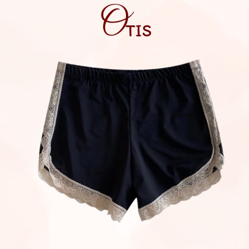 Quần Đùi Cotton Co Dãn Mặc Nhà Thoáng Mát Viền Ren Xinh Xắn OTIS 510