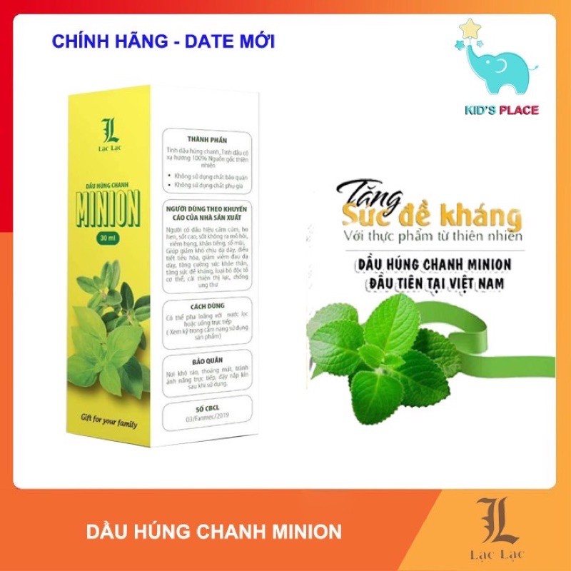 (Combo 2 chai) Dầu húng chanh MINION 30ml