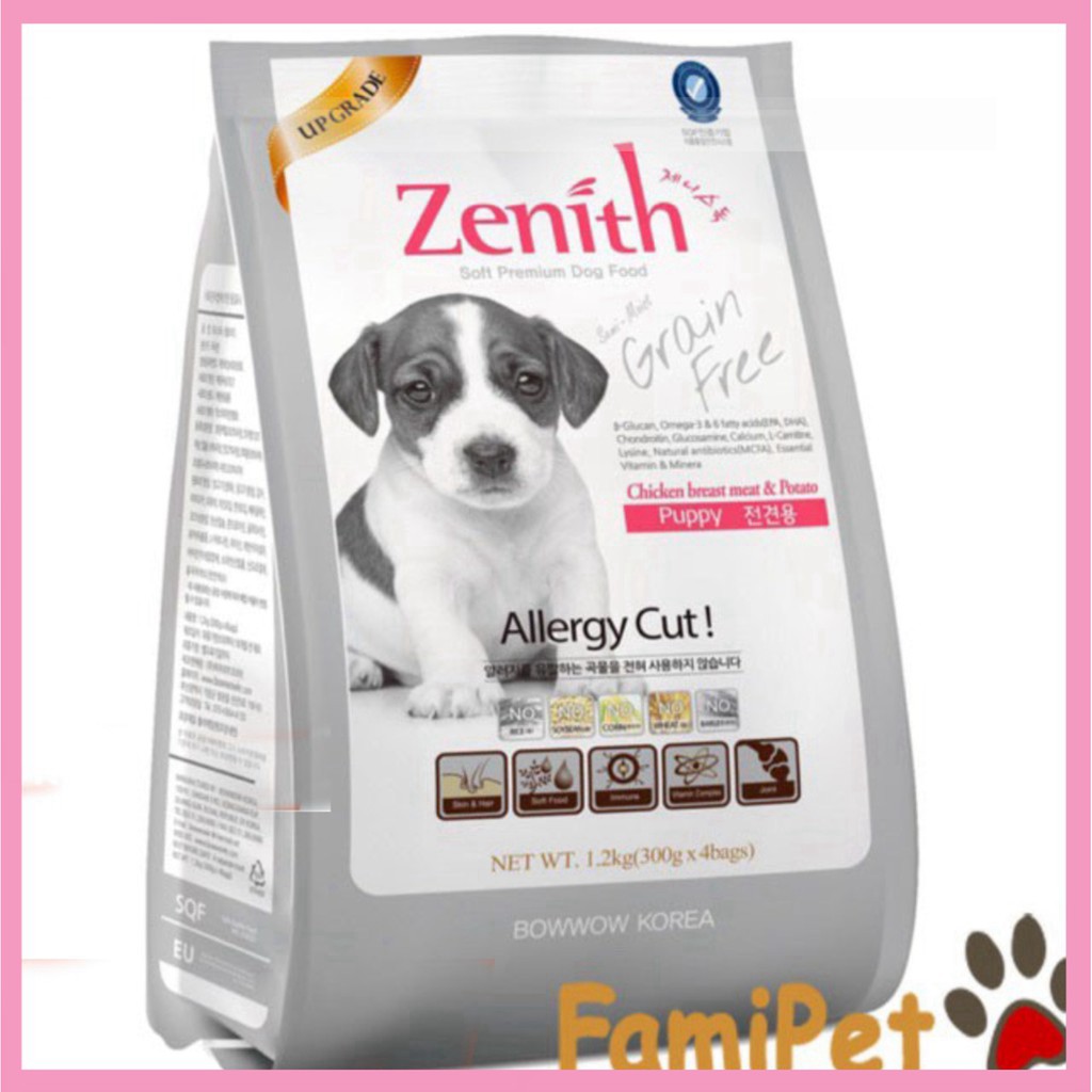 Thức Ăn Khô Cho Chó Con Hạt Mềm Zenith Puppy 1.2kg