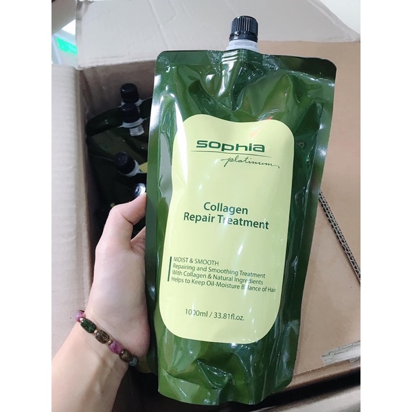 Hấp phục hồi tóc Collagen siêu mềm mượt Sophia