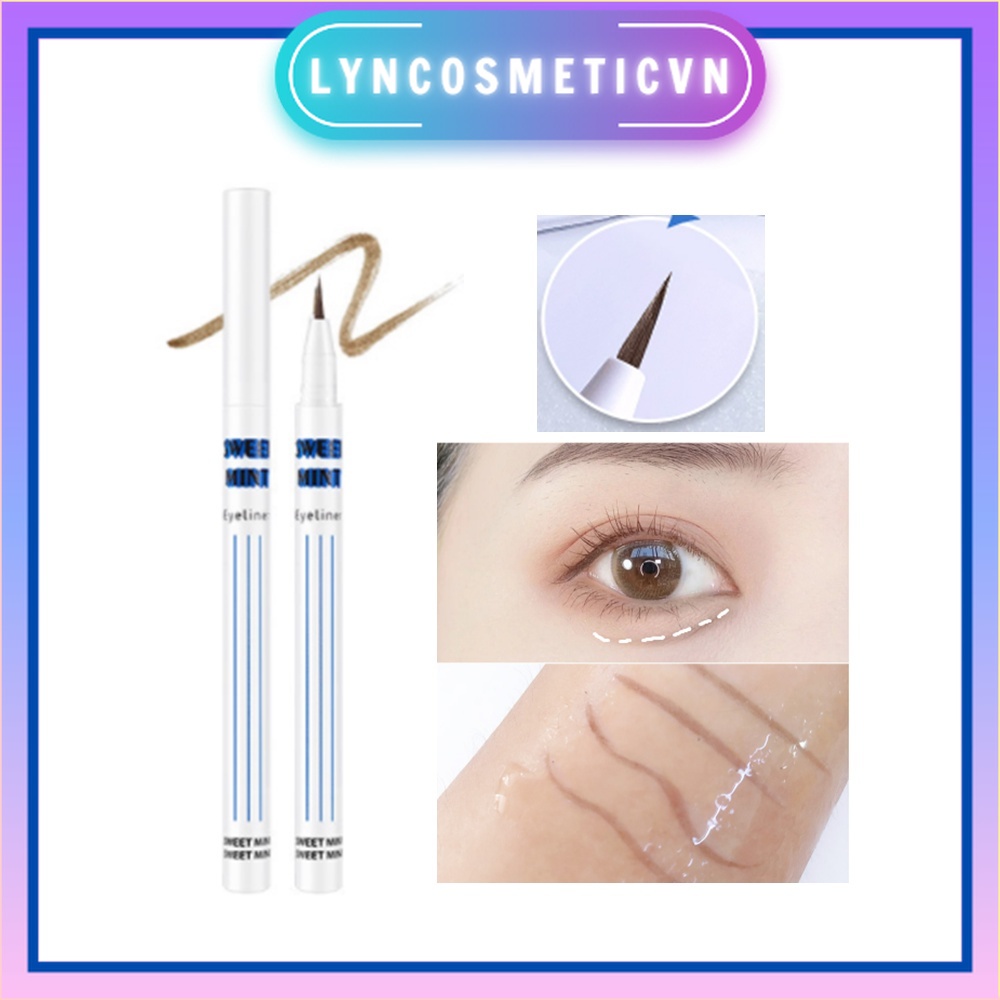 Bút Kẻ Bọng Mắt & Mí Mắt Màu Nâu Nhạt Bobeinimint , Sweet Mint Eyeliner