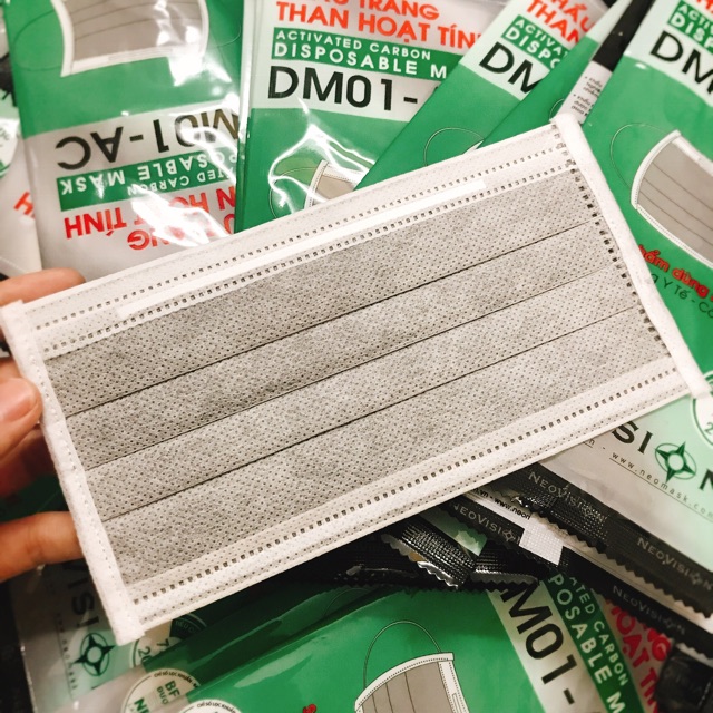 [DM01 CHÍNH HÃNG NEOVISION] KHẨU TRANG Y TẾ 4 LỚP SIÊU DÀY THAN HOẠT TÍNH CHỐNG BỤI | BigBuy360 - bigbuy360.vn