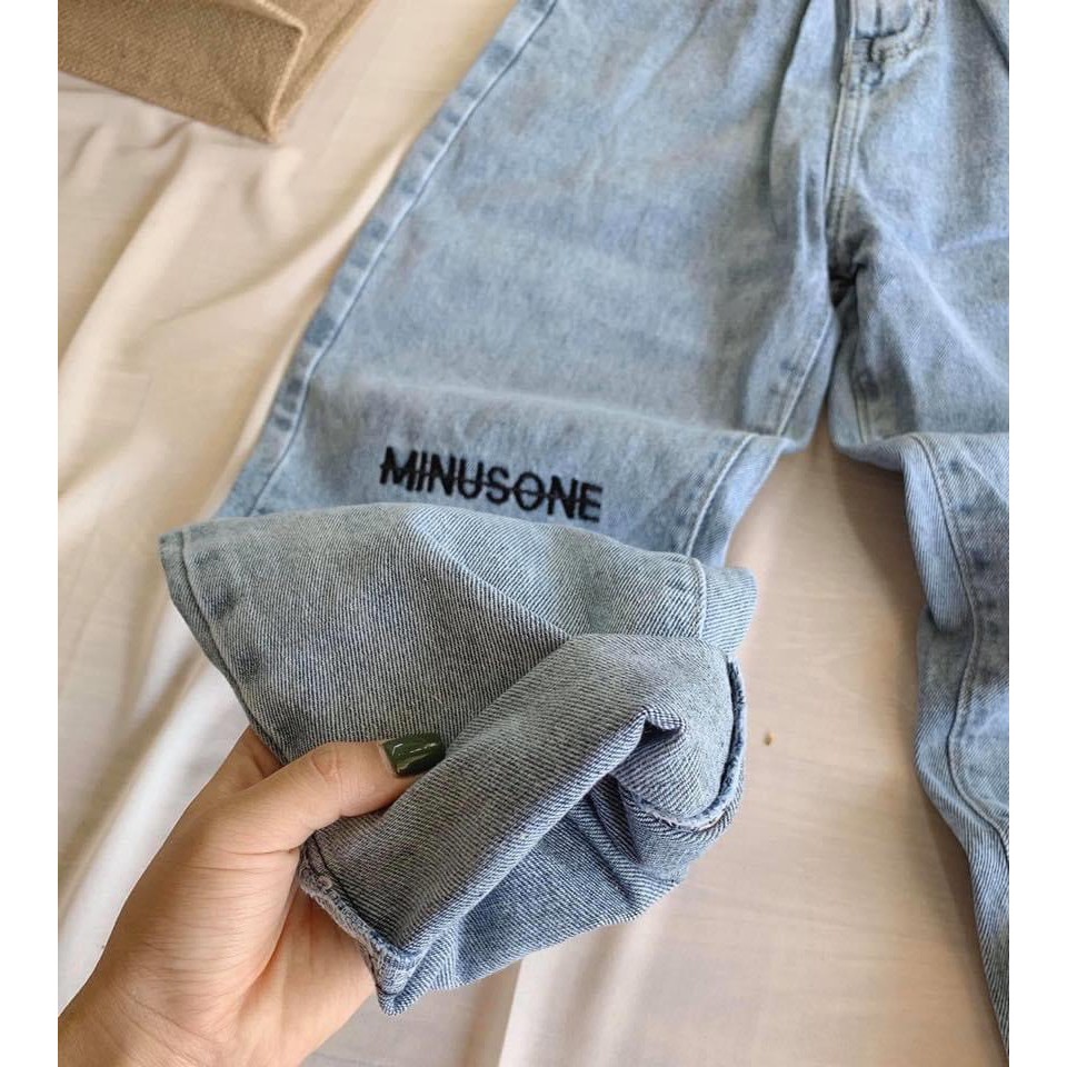 QUẦN BAGGY JEAN NỮ THÊU HOA CÚC HÀNG CAO CẤP THỜI TRANG UTI