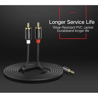 Cáp Audio 3.5mm ra 2RCA Cao Cấp UGREEN AV116