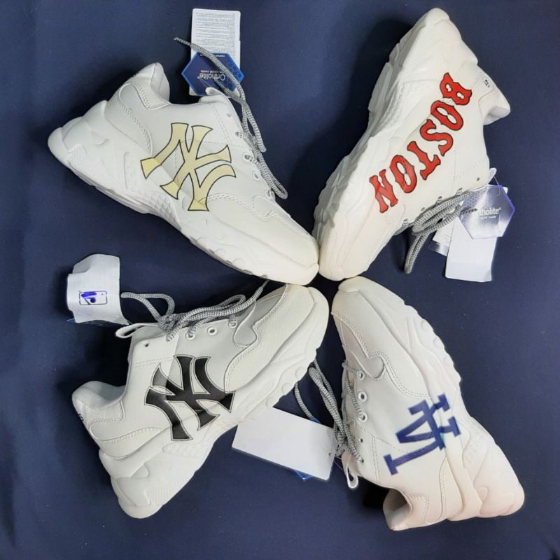 Giày thể thao MLB LA xanh dương dễ phối đồ đi học đi choi đi làm cho nam nữ