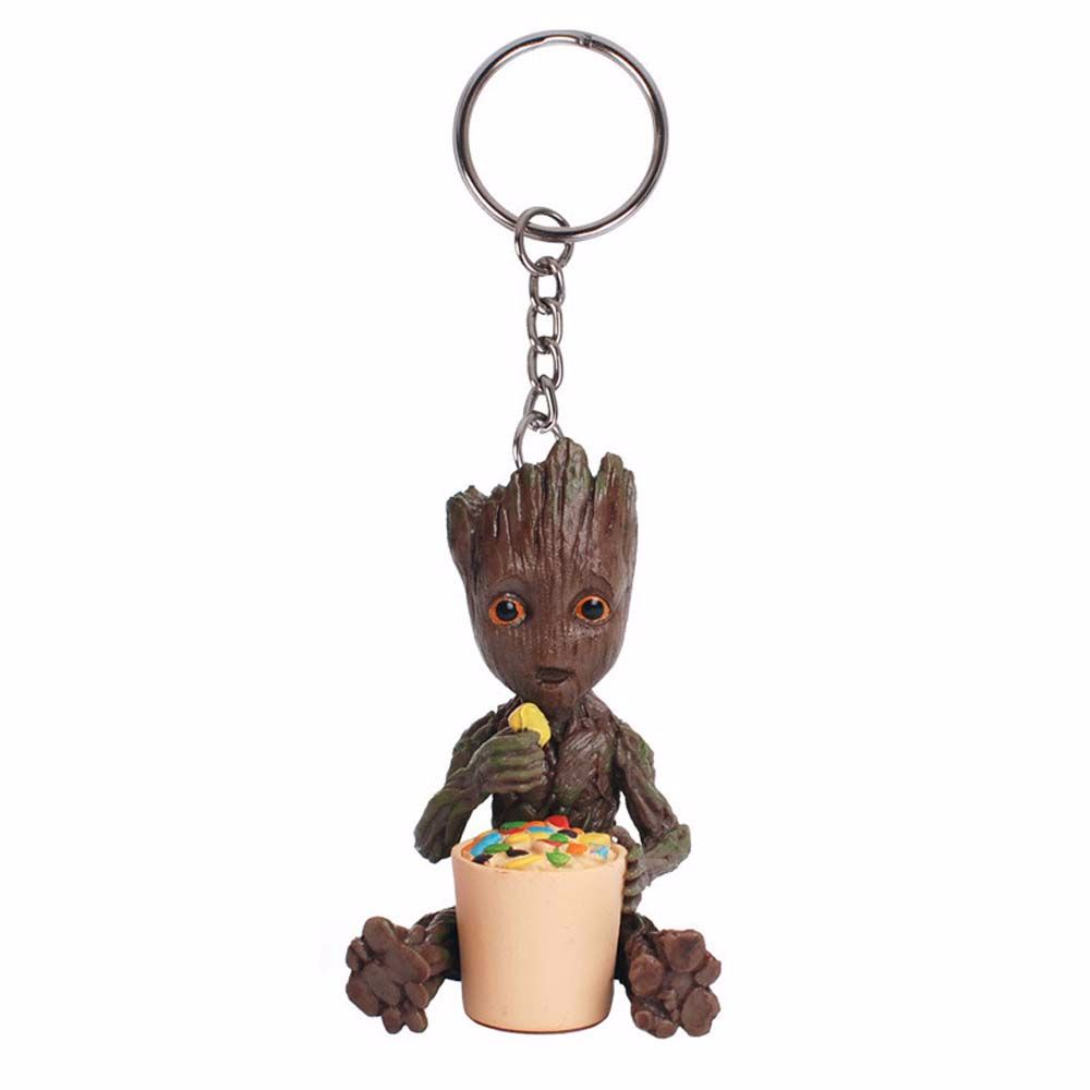 Móc chìa khóa hình Groot đồ chơi mô hình dễ thương