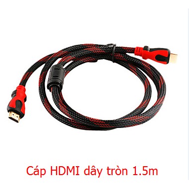 Cáp HDMI bọc lưới tròn dài 1.5m- 3m- 5m bọc lưới [SHOP PK99]