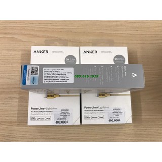 Cáp Lightning Anker Powerline+ - Dài 0.9m - A8121 (hàng chính hãng anker phân phối tại Việt Nam)