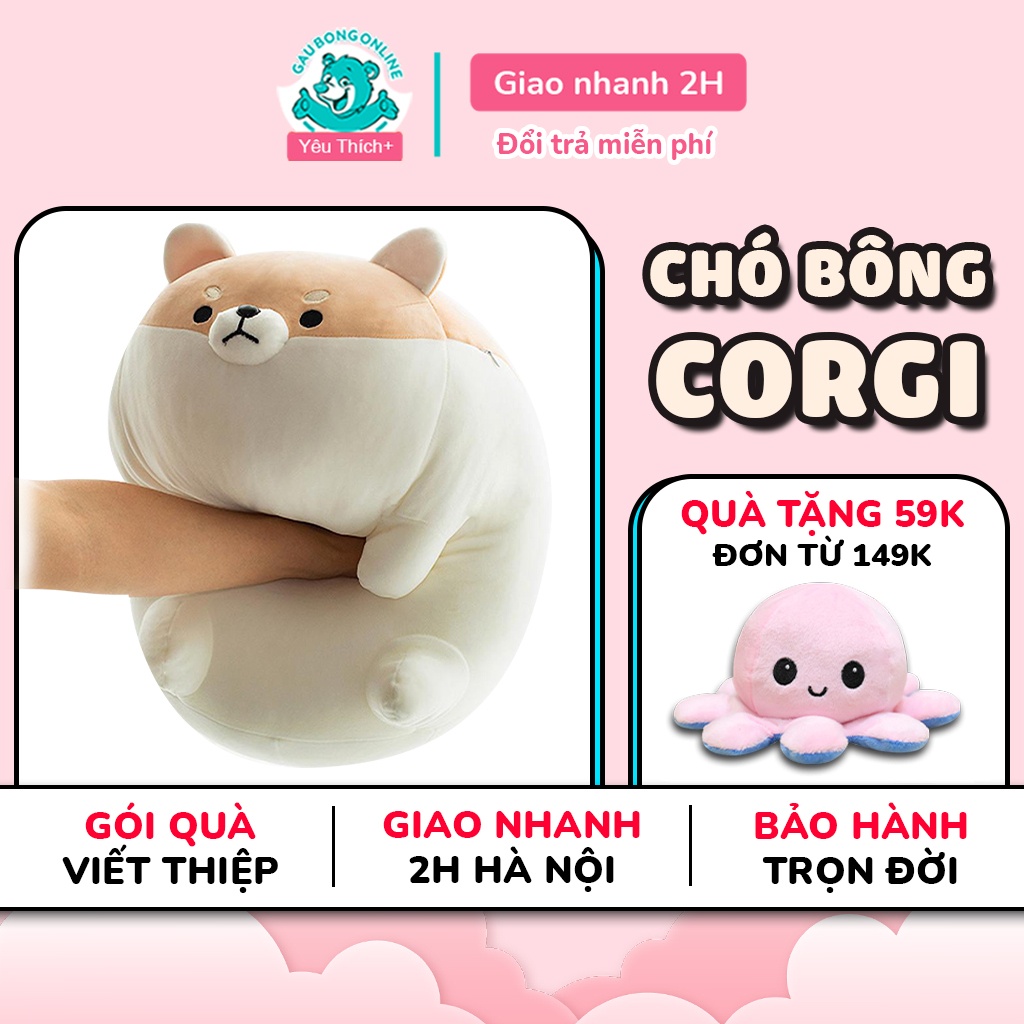 Chó Bông Corgi Ngộ Nghĩnh Cao Cấp Gấu Bông Online