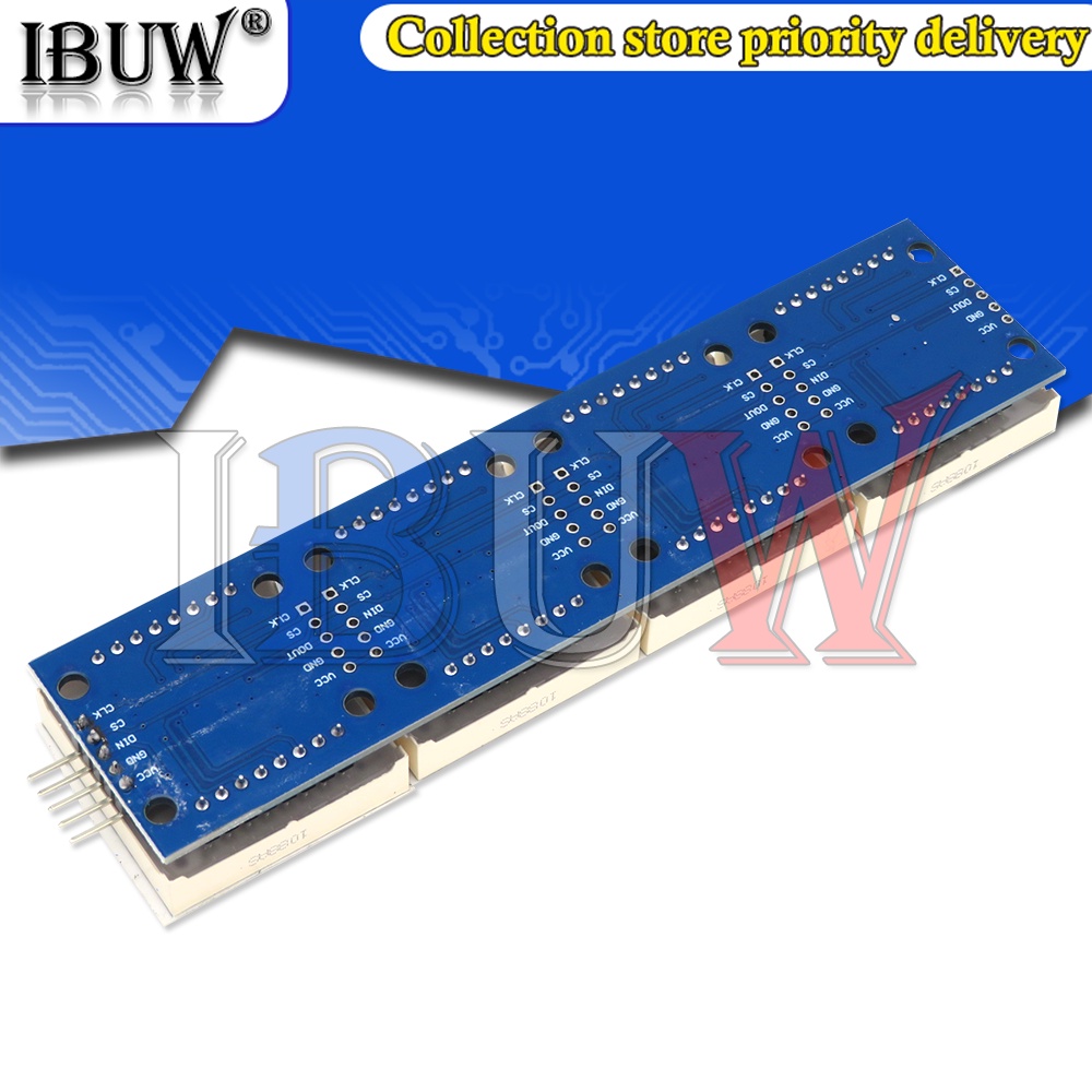 1 Mô Đun Điều Khiển Ma Trận MAX7219 4 Trong 1 Kèm Dây 5P Line 4 Trong 1