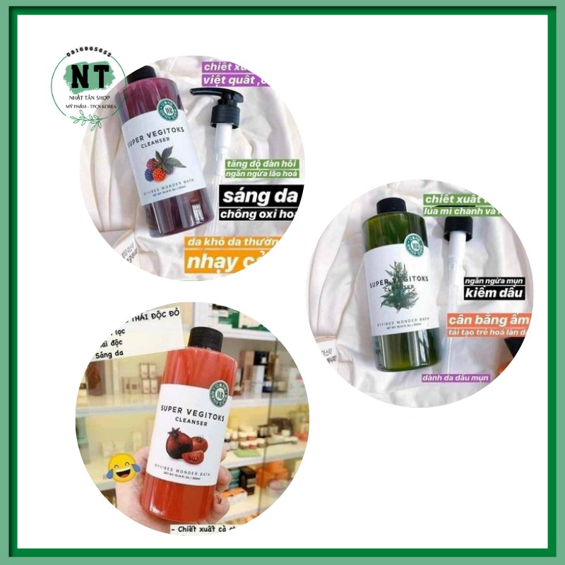 Sữa rửa mặt Super Vegitoks Cleanser - Sữa rửa mặt thiên nhiên, thải độc, dưỡng da | BigBuy360 - bigbuy360.vn