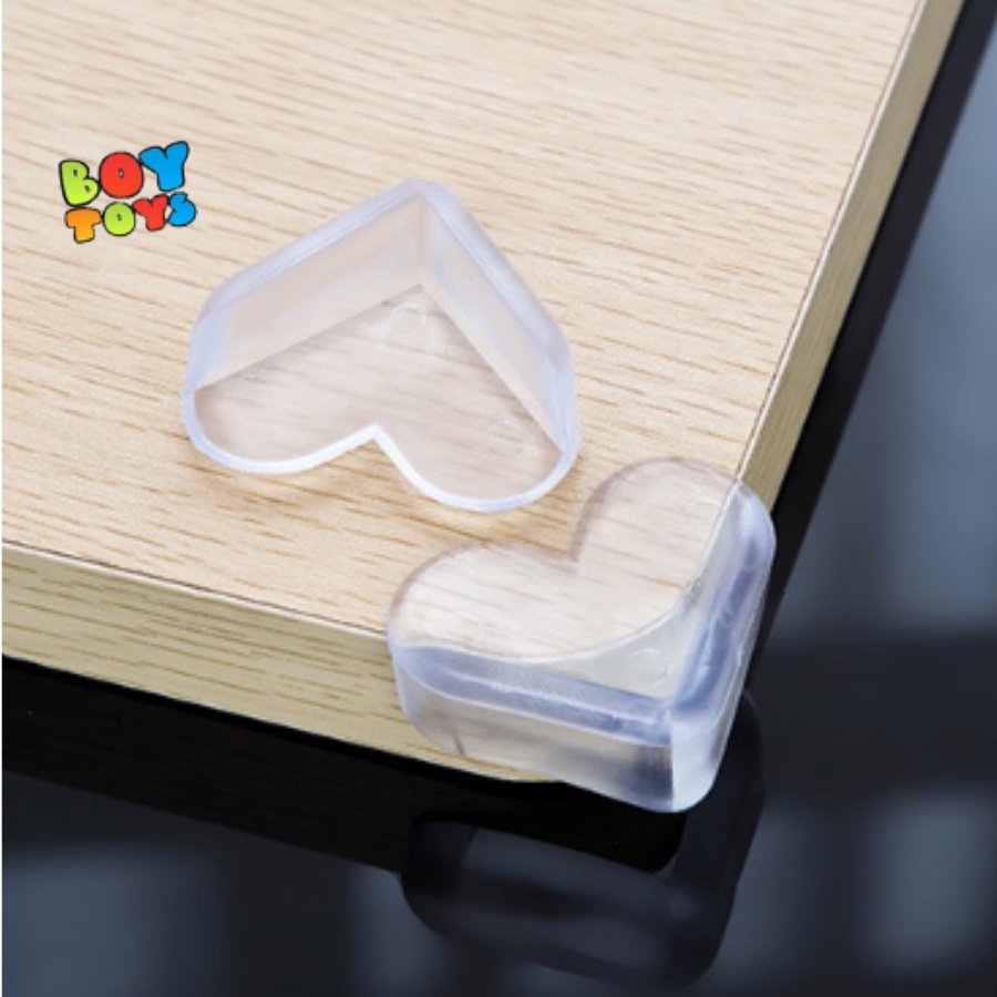 Combo 2 miếng bịt góc bàn, bịt cạnh bàn silicon cao cấp, an toàn cho bé yêu