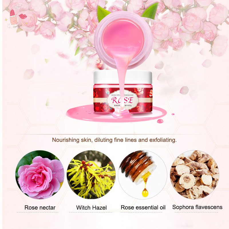 [Hàng mới về] Mặt nạ tay dạng lột chiết xuất hoa hồng dưỡng ẩm trắng da và tẩy da chết | BigBuy360 - bigbuy360.vn