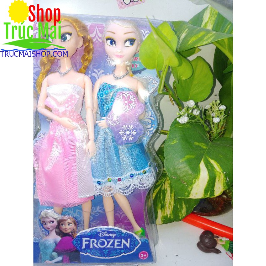 đồ chơi trẻ em bộ đôi búp bê Frozen khớp cao cấp