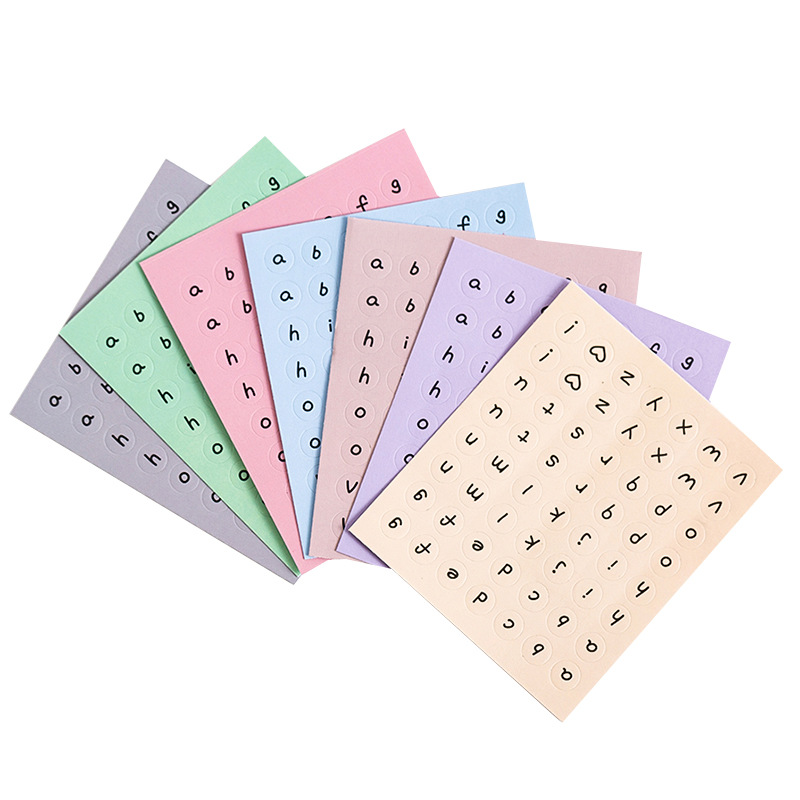 Flowertree Sticker Miếng Dán Hình Chữ Cái / Số Đếm Dùng Trang Trí Sổ Nhật Ký
