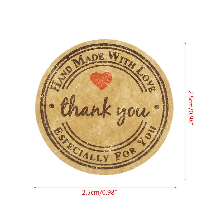 ✿ Set 500 Miếng Dán Chữ Thank You Trang Trí Đám Cưới