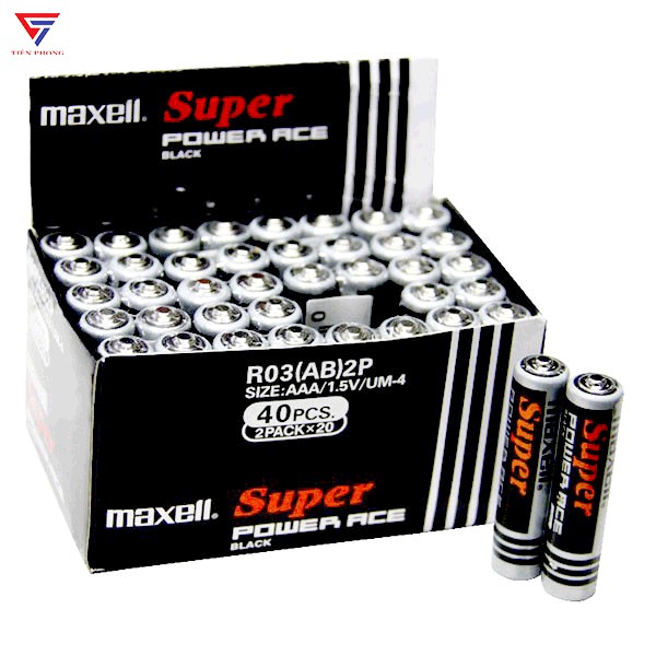 Hộp 40 viên Pin than đũa AAA chính hãng Maxell giá tốt nhất thị trường