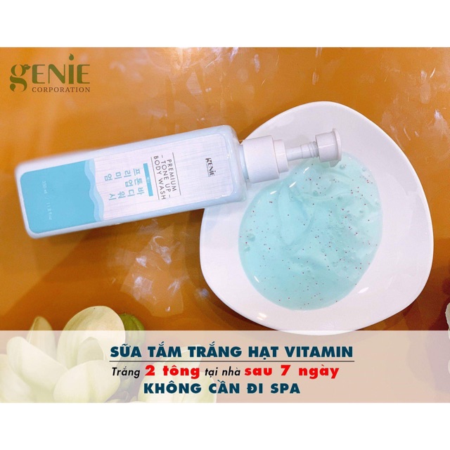 Sữa tắm trắng da Genie Premium Tone Up Body Wash 350ml