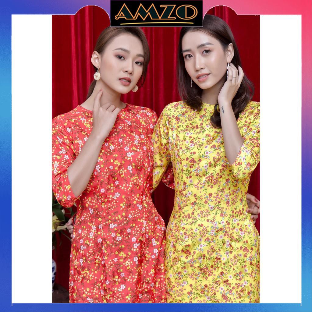 Áo Dài Nữ, Áo Dài Hoa Nhí May Sẳn Chất Gấm Cao Cấp, Hàng Thiết Kế, Form Dáng Chuẩn Giúp Tôn Lên Vẻ Đẹp Của Phái Đẹp. | BigBuy360 - bigbuy360.vn