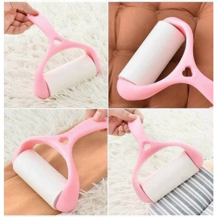 Cây Lăn Bụi Quần Áo Tặng Kèm 2 Lõi Thay Thế Tiện Dụng, Cây Lăn Dính Bụi Được Nhiều Đồ Đa Năng