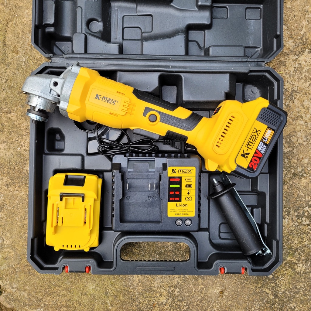 Máy mài pin K-Max 20v K-68XG chân pin MAKITA - Động cơ không chổi than, hàng chính hãng bảo hành 6 tháng