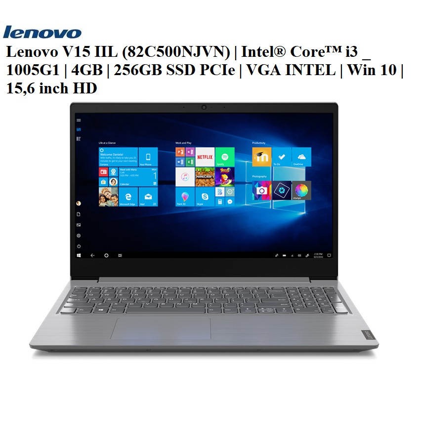 LapTop Lenovo V15 IIL 82C500NJVN | Intel Core i3 _ 1005G1 | 4GB | 256GB SSD PCIe | Win 10 | 15.6 inch HD