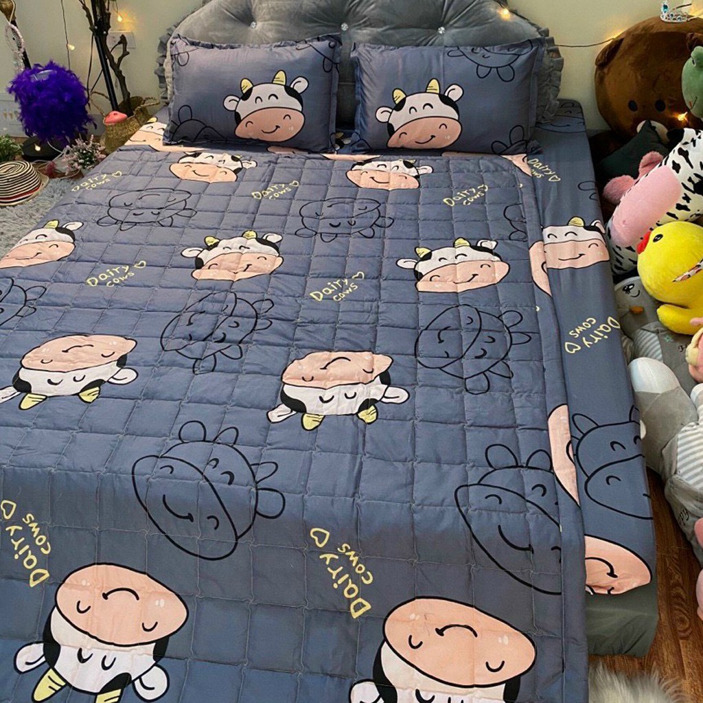 [QUÀ TẶNG KHẨU TRANG] Ga gối poly bộ ga gối Cotton Hàn Quốc đáng yêu Gosan | BigBuy360 - bigbuy360.vn