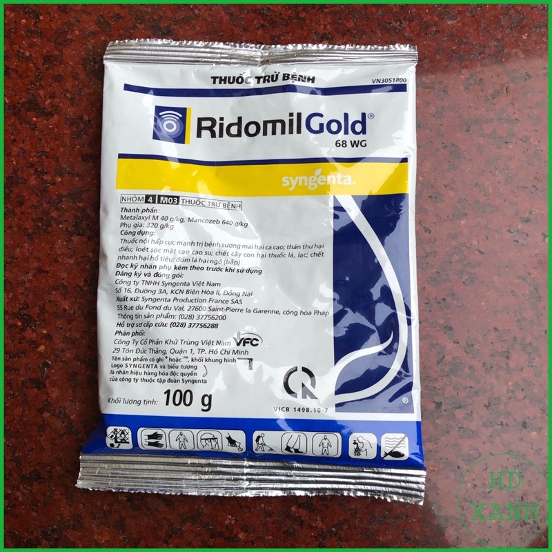 Thuốc trừ nấm bệnh Ridomil gold 100g