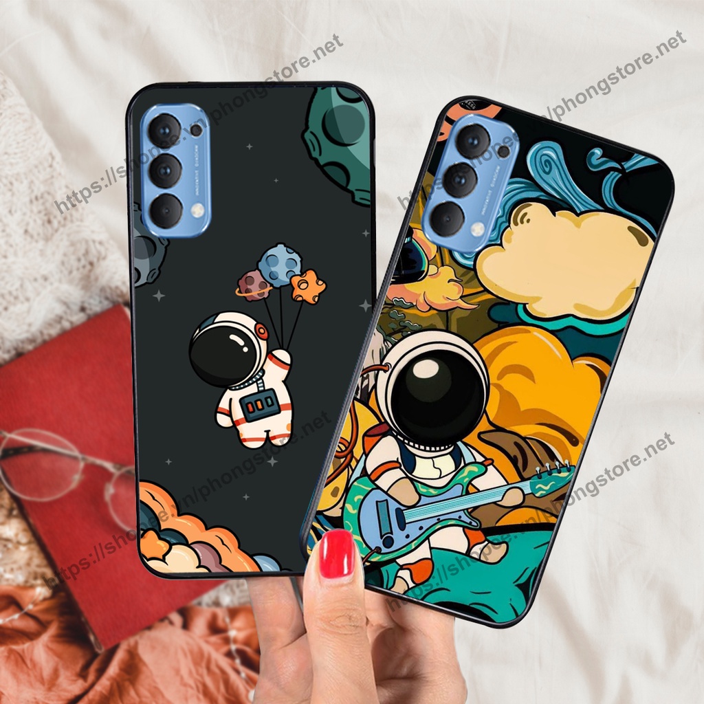 Ốp lưng Oppo Reno4 / Reno4 Pro / Reno 4 vũ trụ phi hành gia cực hot siêu cute-rẻ-bền