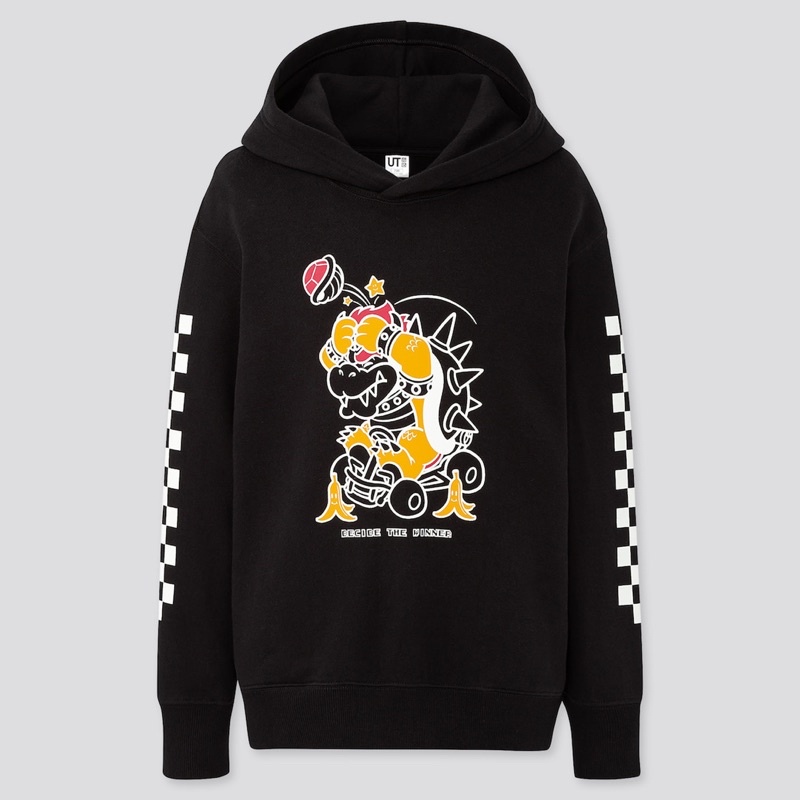 Áo nỉ bé trai có mũ Hoodies xe đua dòng Mariokart UT thời trang của UNIQLO- Nhật