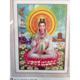 Tranh thêu 3d mẹ quan âm lv3252