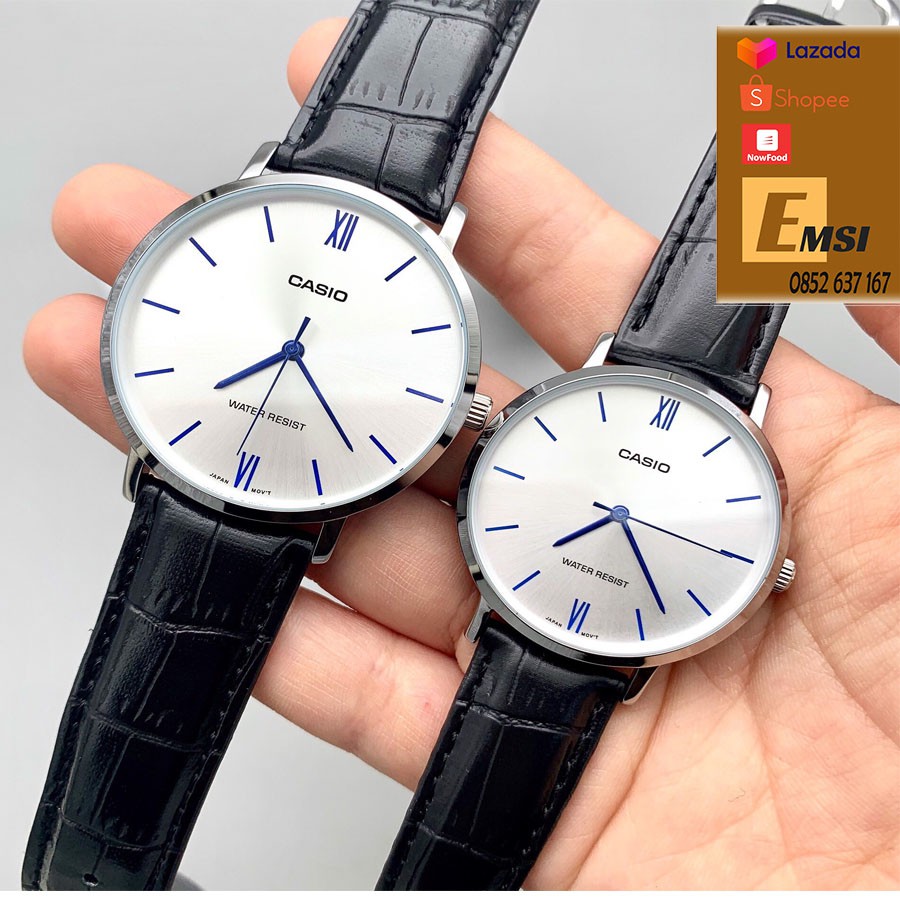 Đồng hồ Casio cặp Nam nữ MTP-VT01L-7B1 & LTP-VT01L-7B1