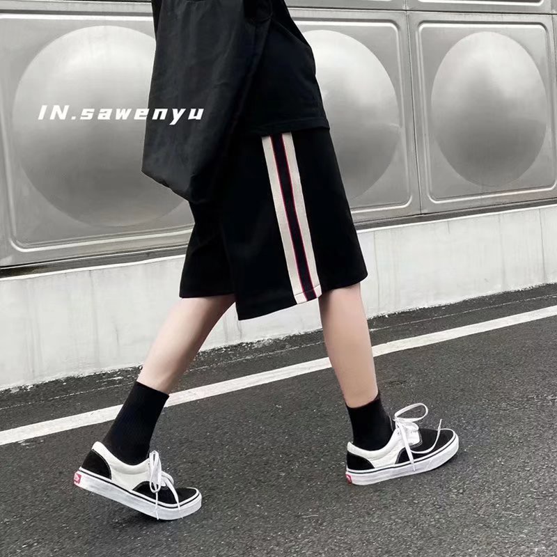 Quần Short Thể Thao Lưng Thun Ống Rộng Phong Cách Hàn Quốc Thời Trang Mùa Hè Dành Cho Nam