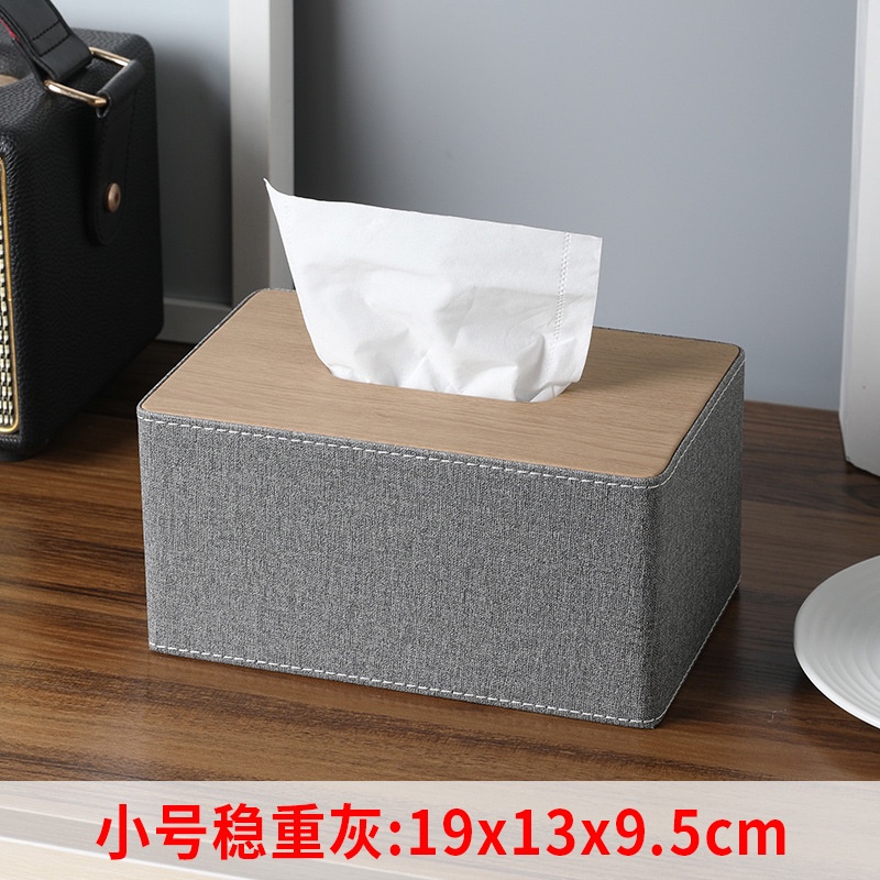 Hộp Đựng Khăn Giấy Có Nắp Gỗ Thiết Kế Đơn Giản Phong Cách Bắc Âu Cao Cấp