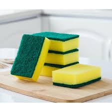 Miếng cọ rửa chén bát bọt biển mút xốp 2 mặt đa năng