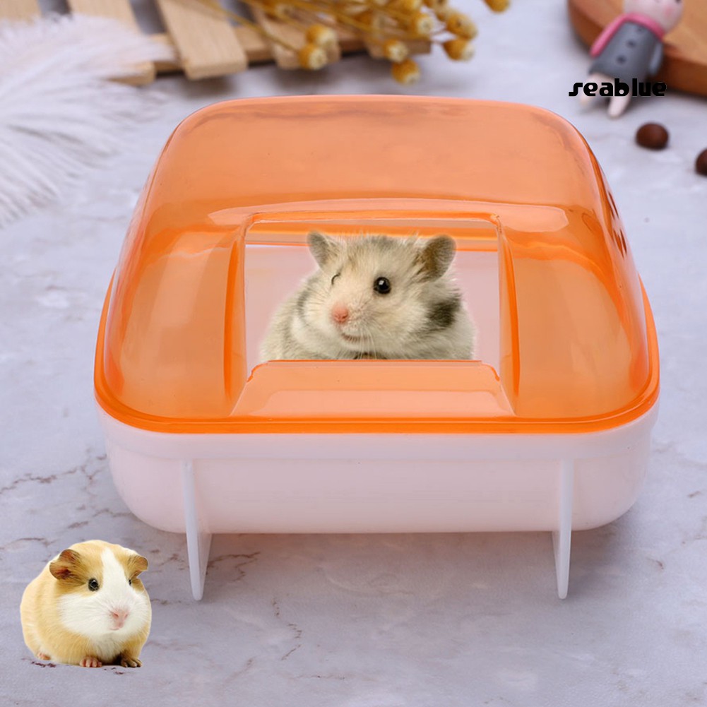 Bồn Tắm Nhựa Nhỏ Chống Bụi Dành Cho Chuột Hamster