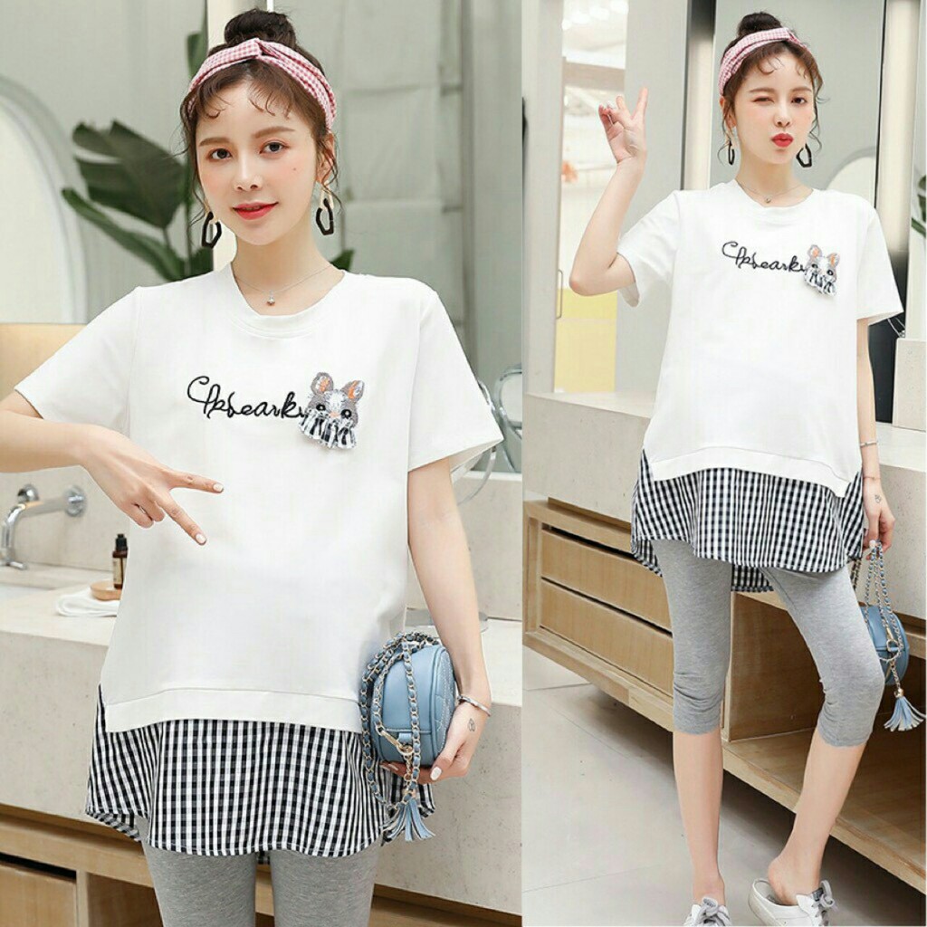 Áo bầu đẹp mùa hè chất cotton